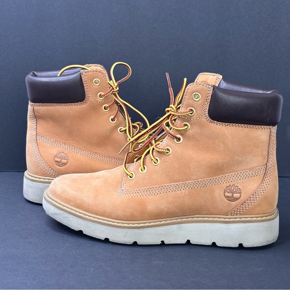 Timberland 6” Inch Premium Women’s Size 6.5 Boots Nubuck Wheat - Picture 5 of 10
